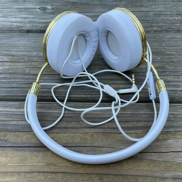 FRENDS Tylor White Leather Over-the-Ear Headphones White/Gold made for A… - Picture 11 of 12